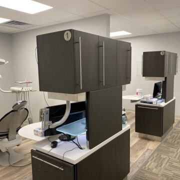 Dental treatment area of Randolph Dental Group