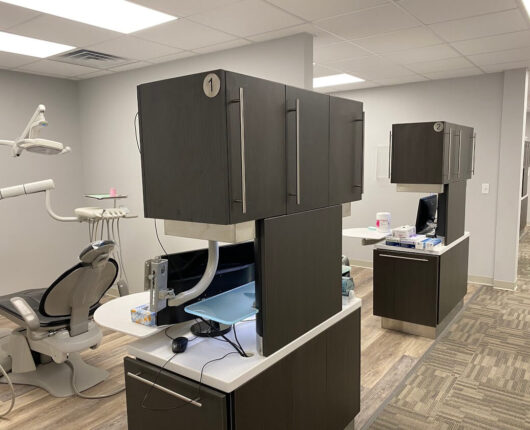Dental treatment area of Randolph Dental Group