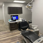 Dental chair with all monitoring equipment